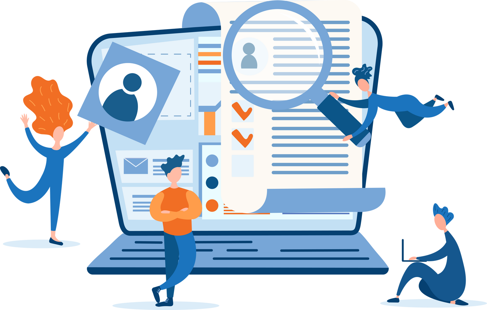 Teamwork, website design, profile creation, UX UI design