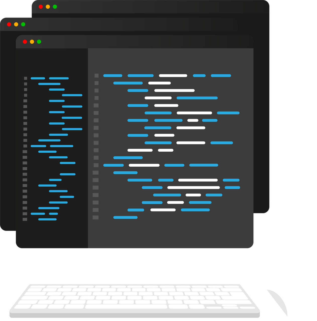 Computer programming or developing software or game. Web Dev