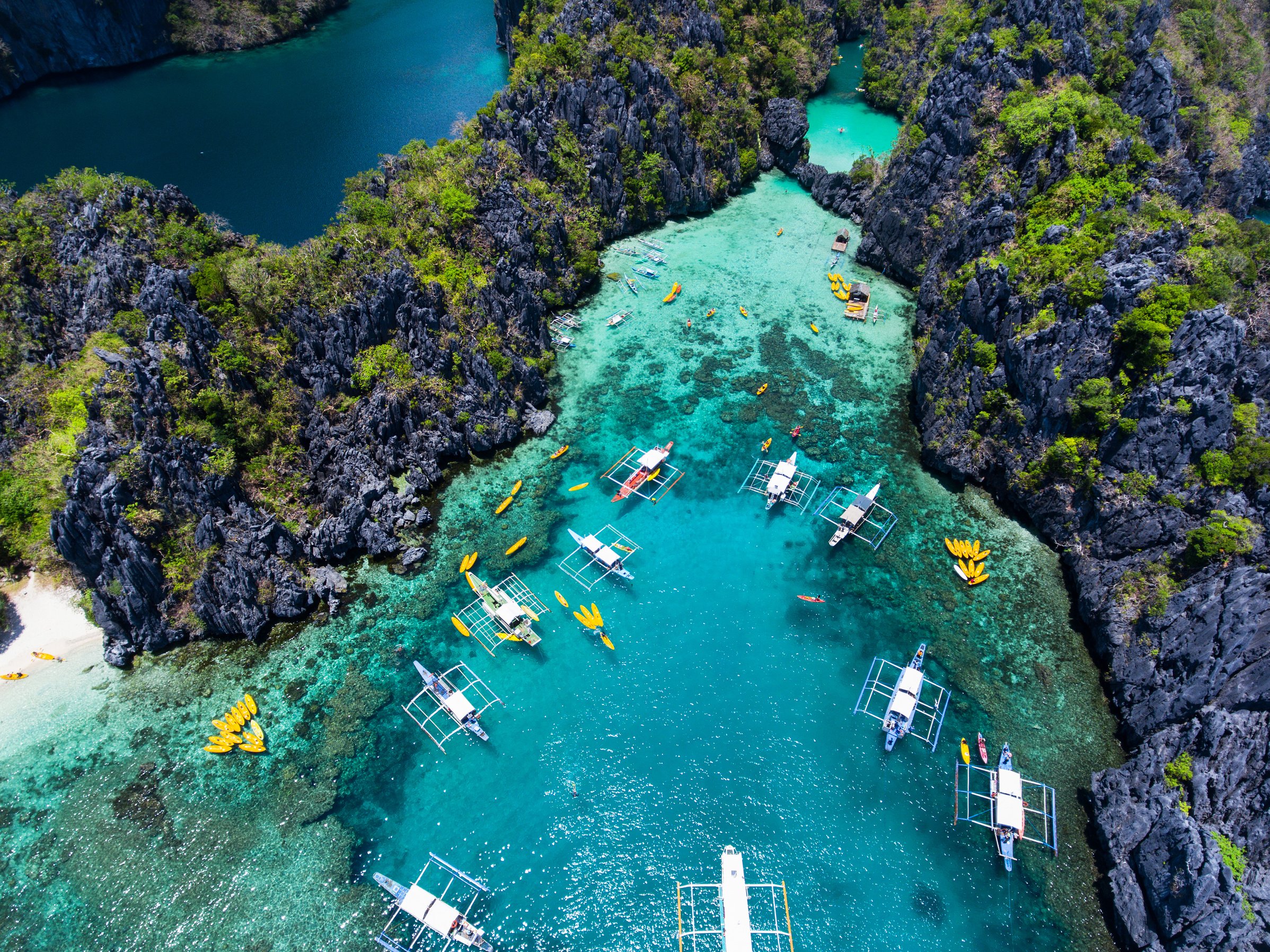 Small lagoon in Palawan